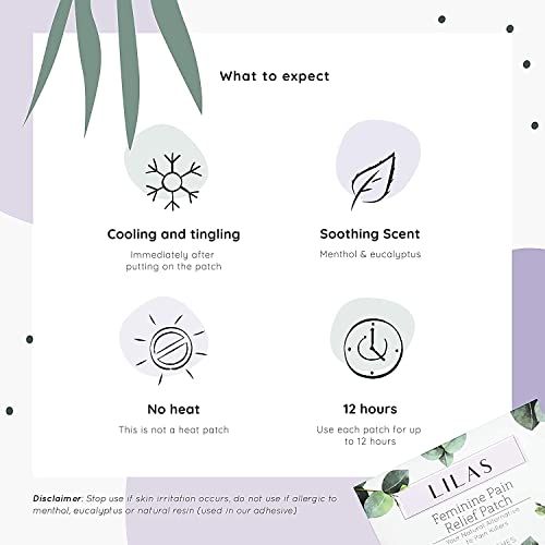 LILAS Period Cramps Pain Relief Patch - Pack of 10 LILAS uk supplements