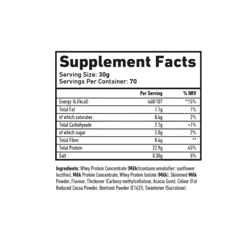 TWP Nutrition Platinum Series All The Whey Up Protein Powder Shake, 23g Whey Protein, Low Fat TWP uk supplements