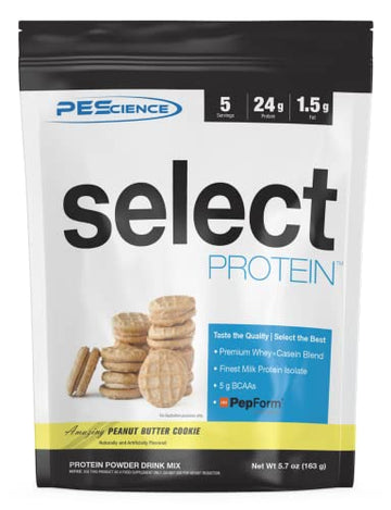 PEScience Select Low Carb Protein Powder, Peanut Butter Cookie, 5 Serving, Keto Friendly PEScience uk supplements