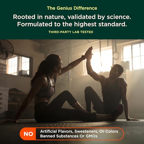 The Genius Brand Genius Hydrate - Electrolyte Supplement for Daily Hydration - Coconut Water - Sugar-Free - 8 Essential Minerals & Nutrients - Non-GMO - Blue Raspberry - 50 Servings The Genius Brand uk supplements
