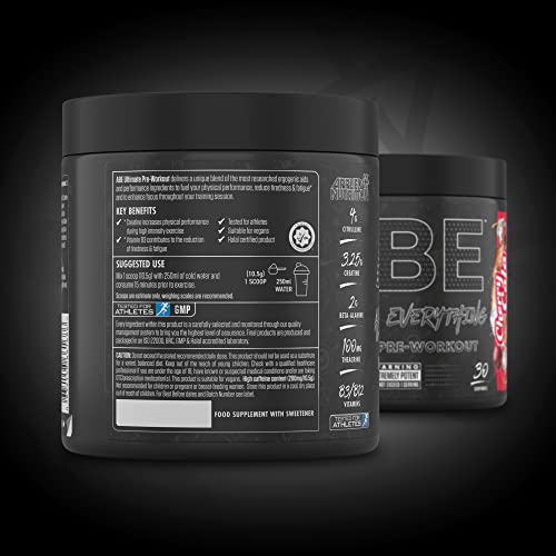 ABE All Black Everything Pre Workout Energy, Increase Physical Performance with Citrulline Applied Nutrition uk supplements