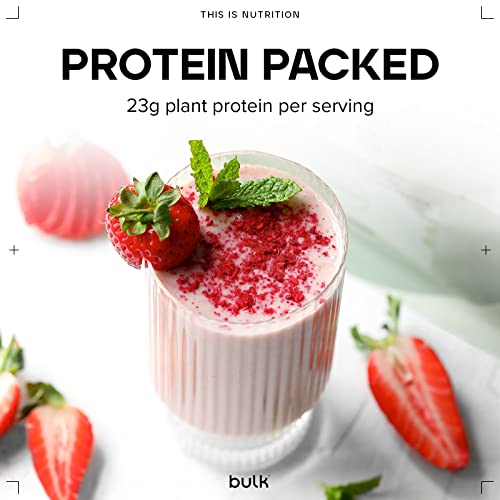 Bulk Gourmet Vegan Protein Powder, Strawberry, 700 g Bulk uk supplements