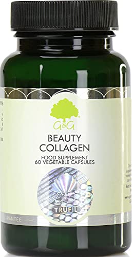 Beauty Collagen | Collagen & Hyaluronic Acid Supplement | 60 Capsules | Hydrolysed Marine Collagen G&G Vitamins uk supplements