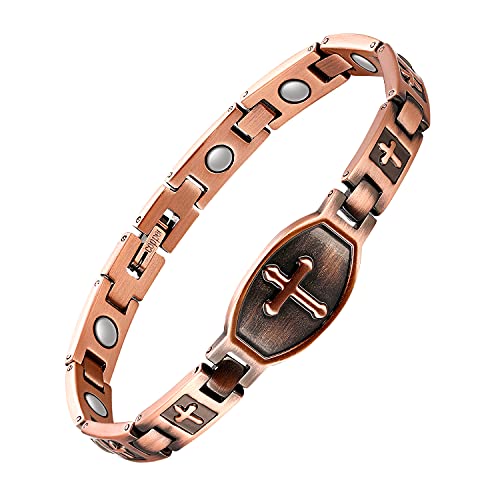 Jecanori Copper Bracelets for Women,Classic Magnetic Copper Bracelet,Valentine's Day Jecanori uk supplements