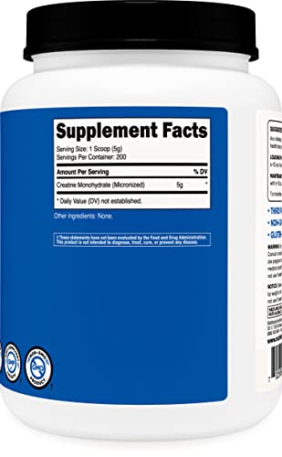 Nutricost Creatine Monohydrate Micronized Powder (1 KG) - Pure Creatine Monohydrate Nutricost uk supplements