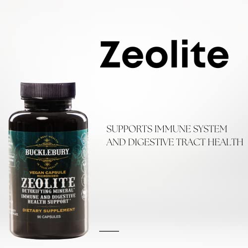 BUCKLEBURY Zeolite Micronized Smart Mineral Capsules - Supports Detox, Immune BUCKLEBURY uk supplements