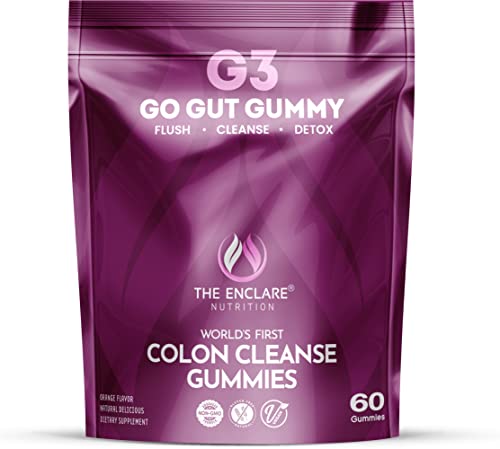 Colon Cleanse Gummies. Chewable, Gentle, Vegan Colon Detox Cleanser. Natural Laxative THE ENCLARE NUTRITION uk supplements
