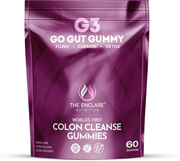 Colon Cleanse Gummies. Chewable, Gentle, Vegan Colon Detox Cleanser. Natural Laxative THE ENCLARE NUTRITION uk supplements