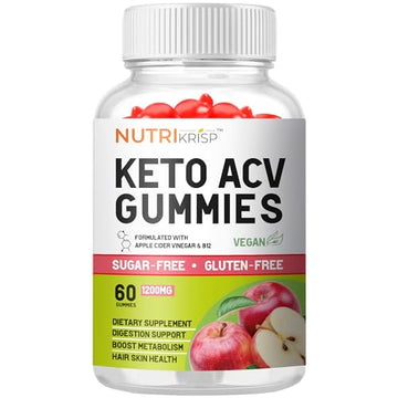 NutriKrisp Organic Keto ACV Gummy for Weight Loss - Sugar & Gluten Free Apple Cider NutriKrisp uk supplements