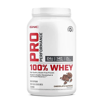 GNC Pro Performance 100% Whey Protein Powder - Chocolate Supreme, 25 Servings GNC uk supplements