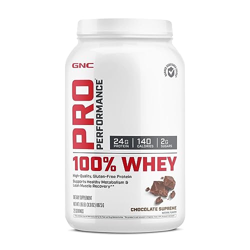 GNC Pro Performance 100% Whey Protein Powder - Chocolate Supreme, 25 Servings GNC uk supplements