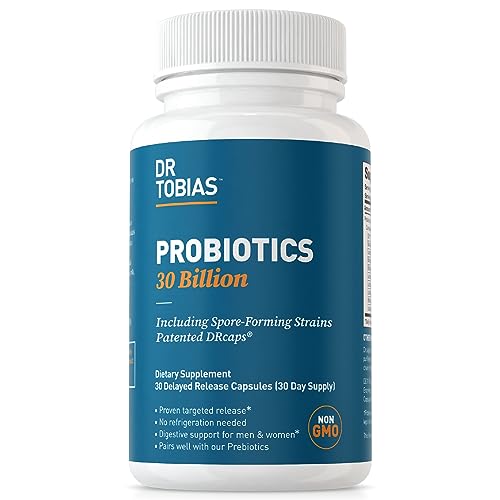 Dr. Tobias Probiotics 30 Billion, 10 Strains, 30 Billion CFU's, Targeted Release Probiotics Dr. Tobias uk supplements