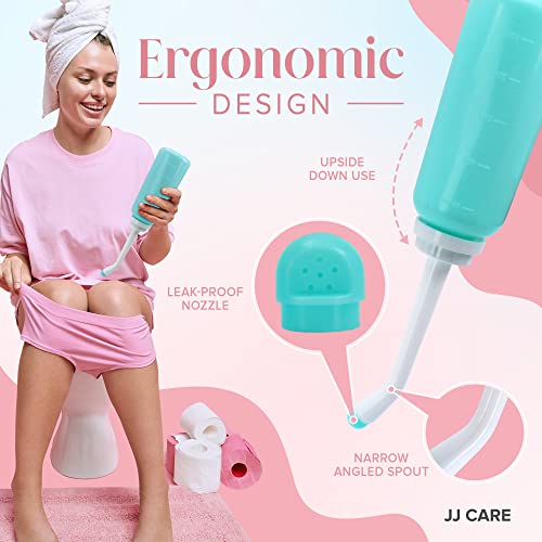 JJ CARE Peri Bottles - Pack of 2 Peri Bottles for Postpartum Care Kit, 500 ml Peri Bottles JJ CARE uk supplements