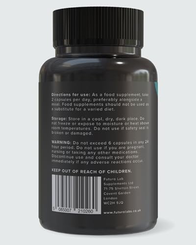 Marine Collagen Capsules 1200mg with VIT C (12mg) and Zinc (1.5mg) - Made in The UK Futuro Labs uk supplements
