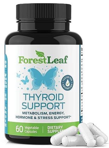 Thyroid Support for Women and Men with Iodine - Energy, 60 Vegetarian ForestLeaf uk supplements