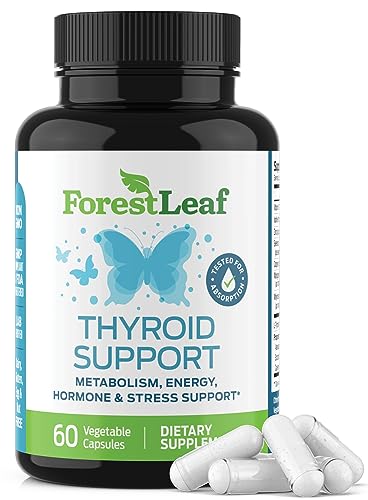 Thyroid Support for Women and Men with Iodine - Energy, 60 Vegetarian ForestLeaf uk supplements