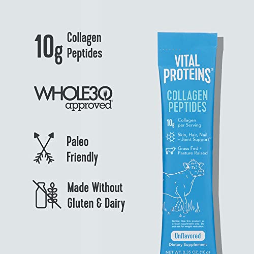 Vital Proteins Collagen Peptides Powder Supplement Travel Packs, Hydrolyzed Collagen Vital Proteins uk supplements