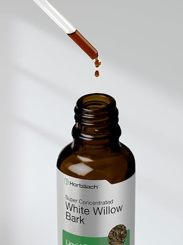 White Willow Bark Extract | 2 fl oz | Alcohol Free Liquid Tincture | Super Concentrated Horbäach uk supplements