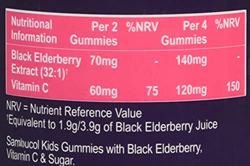 SAMBUCOL KIDS GUMMIES 30'S, 30 Count (Pack of 1) Sambucol uk supplements