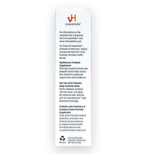 vH essentials Vitamin C Vaginal Tablet | Boric Acid Suppository Alternative | Supports Healthy pH and Eliminates vH essentials uk supplements