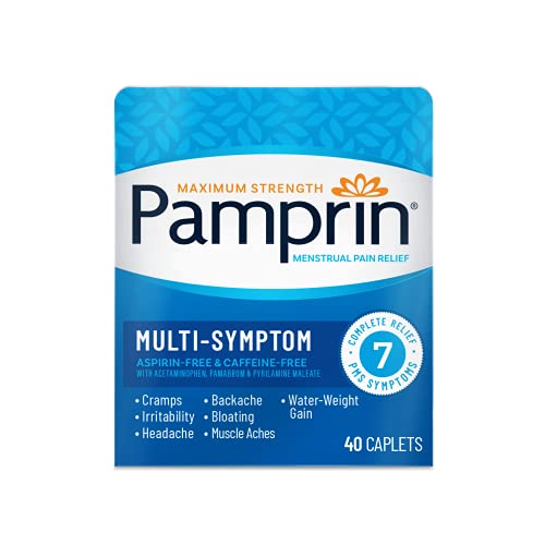 Pamprin Multi-Symptom Formula, with Acetaminophen, Menstrual Period Symptoms Relief including Cramps Pamprin uk supplements