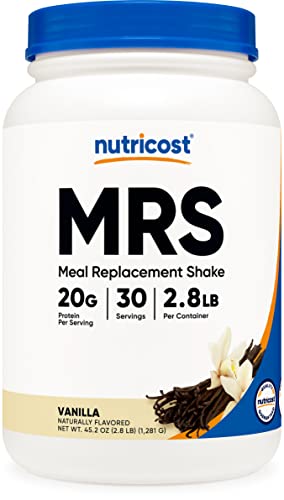 Nutricost Meal Replacement Shake Powder (Vanilla), 30 Servings - Protein, Non-GMO Nutricost uk supplements