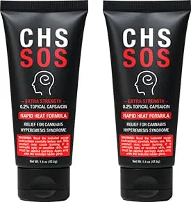 CHS SOS Warming Relief Cream – High Potency Capsaicin Topical for Abdominal & Muscle Discomfort – Soothing Warming Sensation for Targeted Comfort – Fast-Acting, Non-Greasy Formula – 1.5 oz x 2pack CHS SOS uk supplements