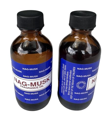 Premium Fragrance Oil 2 Bottles Nag-Musk or Nag-White Sage, 2 Ounces Each in a Glass Bottle Generic uk supplements