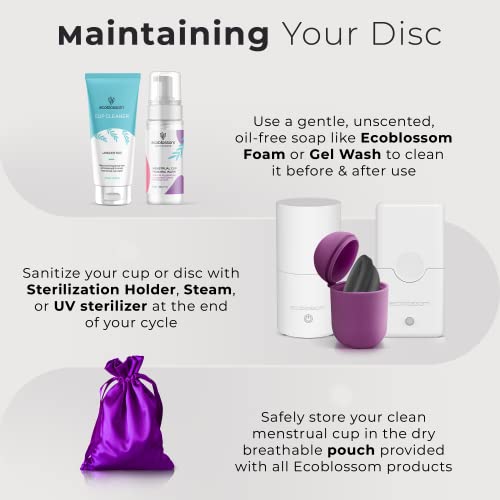 EcoBlossom Reusable Menstrual Disc with Removal String - The Most Reliable Medical Grade Silicone EcoBlossom uk supplements