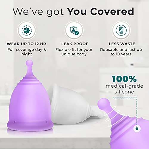 Carecup Menstrual Cup Sterilizer - Modern Menstrual Cup Cleaner Unscented Sanitizer - 2-Minute Carecup uk supplements