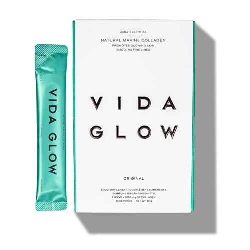 Vida Glow - Natural Hydrolysed Marine Collagen Sachets | Promotes Glowing Skin + Smooths Fine Lines Vida Glow uk supplements
