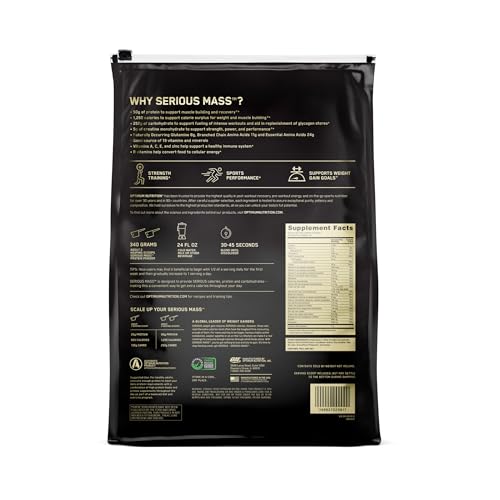 Optimum Nutrition Serious Mass Weight Gainer Protein Powder, Vitamin C, Zinc and Vitamin Optimum Nutrition uk supplements