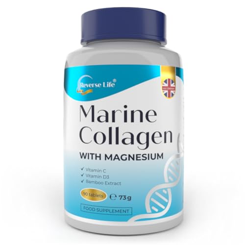 Reverse Life Powerful Marine Collagen Tablets 1800mg with Vitamin C & Vitamin D3 + Magnesium Reverse Life uk supplements