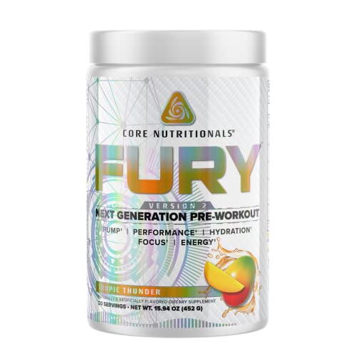 Core Nutritionals Fury V2: Pre-Workout Powder to Maximize Performance in The Gym W/Zum Core Nutritionals uk supplements