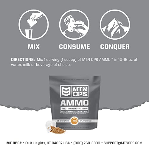 MTN OPS Ammo Protein Powder Meal Replacement Shake for Lean Muscle Building MTN OPS uk supplements