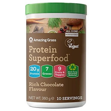 Amazing Grass Protein Superfood, Organic Vegan Protein Powder with Fruit and Vegetables Amazing Grass uk supplements