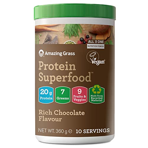 Amazing Grass Protein Superfood, Organic Vegan Protein Powder with Fruit and Vegetables Amazing Grass uk supplements