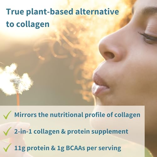 Vegan Collagen Powder, Natural Vanilla Flavour, Plant-Based Peptide Protein Supplement Igennus Healthcare Nutrition uk supplements