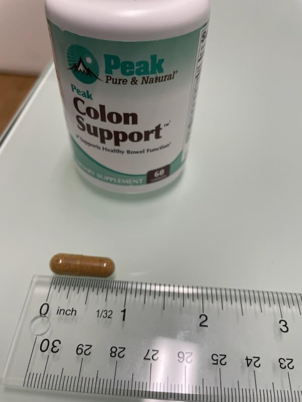 Peak Pure & Natural Colon Support - Colon Cleanse and Detox Supplement for Digestive Health - Gut Health Support with Inulin and Senna Leaf Extracts - with Fiber, Prebiotics, and Probiotics - 1 Pack Peak Pure & Natural uk supplements