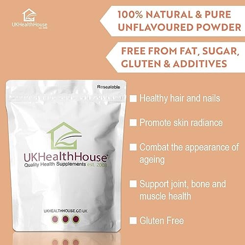 250g UKHealthHouse Collagen Powder, Bovine Collagen Peptides Powder UKHealthHouse uk supplements