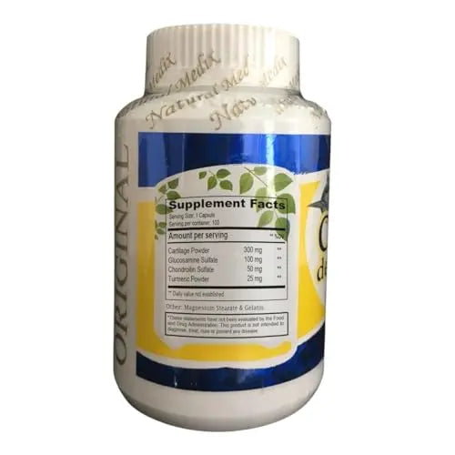 Natural medix Cartilage – Joint Support Supplement with Glucosamine, Collagen & Magnesium – 100 Caps - Cartílago de Tiburon Natural medix uk supplements