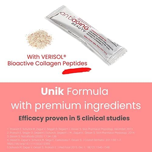 Unik Antiaging Beauty | Hydrolysed Collagen VERISOL (5 Clinical Studies) with Hyaluronic Acid UN 1K HEALTH & NUTRITION uk supplements