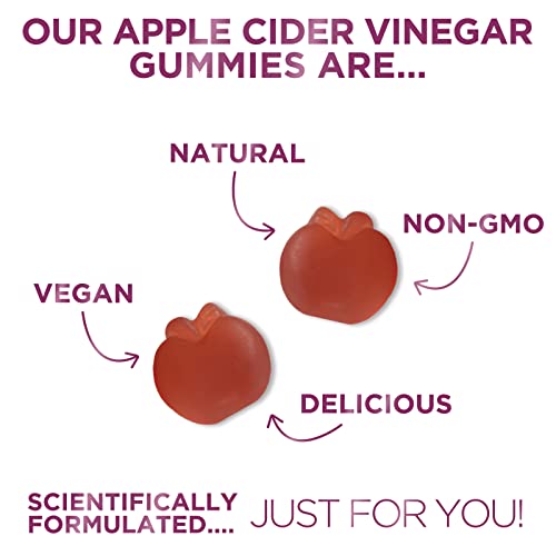 Vegan Apple Cider Vinegar Gummies | Max Strength 1000mg | Gelatin-Free, Vegan, Non-GMO Nature's Nutrition uk supplements