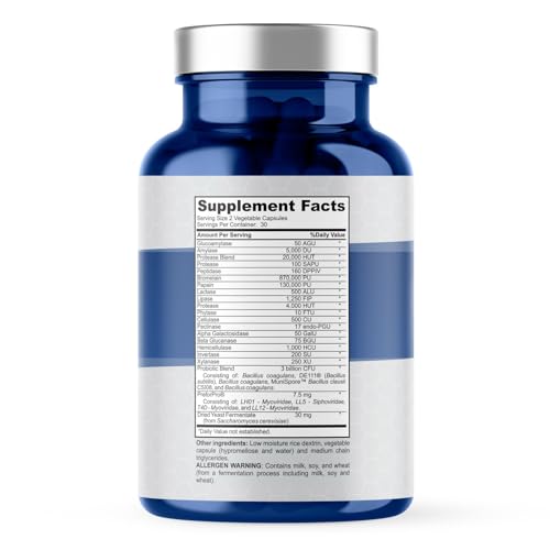 4-in-1 Prebiotic Probiotic & Postbiotic for Women & Men, Complete Gut & Digestive Support Supplement, Pre Post Probiotics & Digestive Enzymes 60 Capsules PLANT.O NUTRITION uk supplements