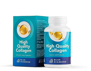 Premium 90 Marine Capsules - 530mg Natural Marine Collagen with Porcine & Bovine Collagen BLUE DIAMOND uk supplements