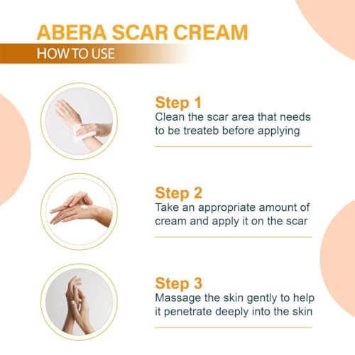 ABERA Scar Removal Cream for Women and Men - Rapid Repair of New Old Scars, Spots, Burns All Natural Treatment with Vitamin E, Alanine, Collagen (1 Box + 3 Eye Patch) ABERA uk supplements