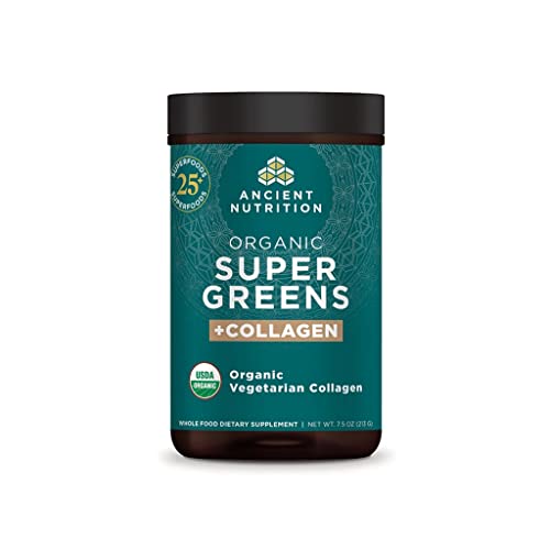 Ancient Nutrition Supergreens Powder, Organic Superfood Powder with Collagen Ancient Nutrition uk supplements