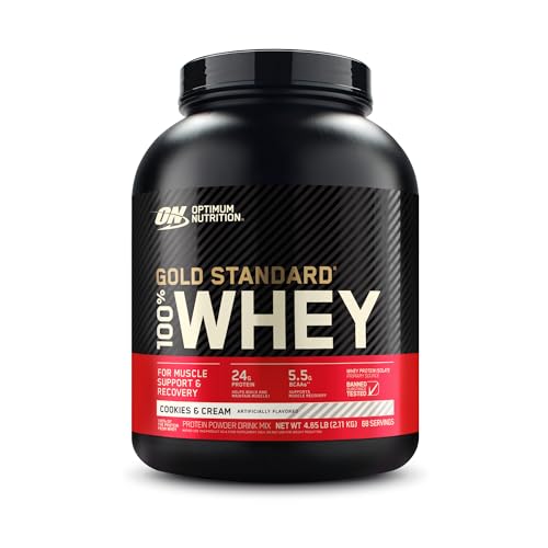 Optimum Nutrition Gold Standard 100% Whey Protein Powder, Cookies & Cream, 5 Pound Optimum Nutrition uk supplements