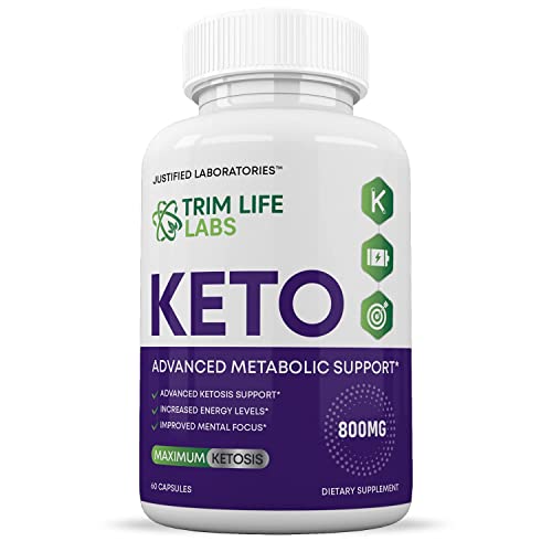 (5 Pack) Trim Life Labs Keto Pills Includes Apple Cider Vinegar Patented goBHB® Exogenou Justified Laboratories uk supplements