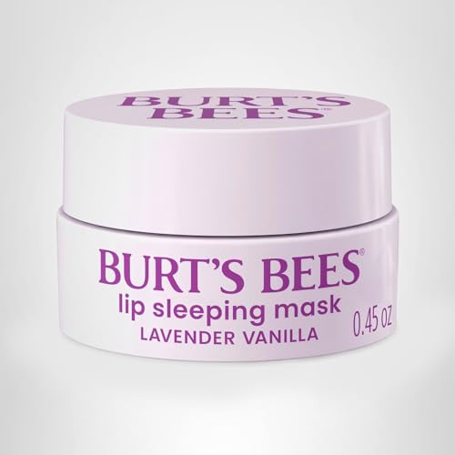 Burt’s Bees Lavender Vanilla Lip Sleeping Mask, With Hyaluronic Acid and Squalane Moisturizer To Instantly Hydrate Lips, Overnight Mask and Treatment, 0.45 oz. Burt's Bees uk supplements